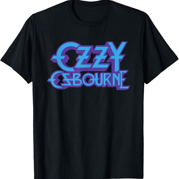 Sierra K Other - Ozzy Osbourne Purple and Blue Logo Shirt Classic Rock Graphic Tee Goth Metal 17